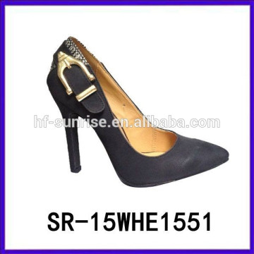 SR-15WHE1551 calza las nuevas mujeres de las mujeres del verano de las mujeres calza las sandalias baratas del alto talón del precio 2015